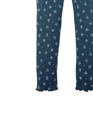 Dara All-Over Print Ribbed Leggings style detail