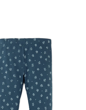 Dara All-Over Print Ribbed Leggings close-up detail