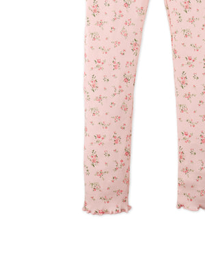 Dara All-Over Print Ribbed Leggings style detail