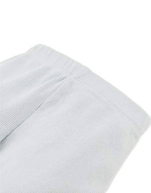 Cailey Ribbed Leggings With Back Bows front view