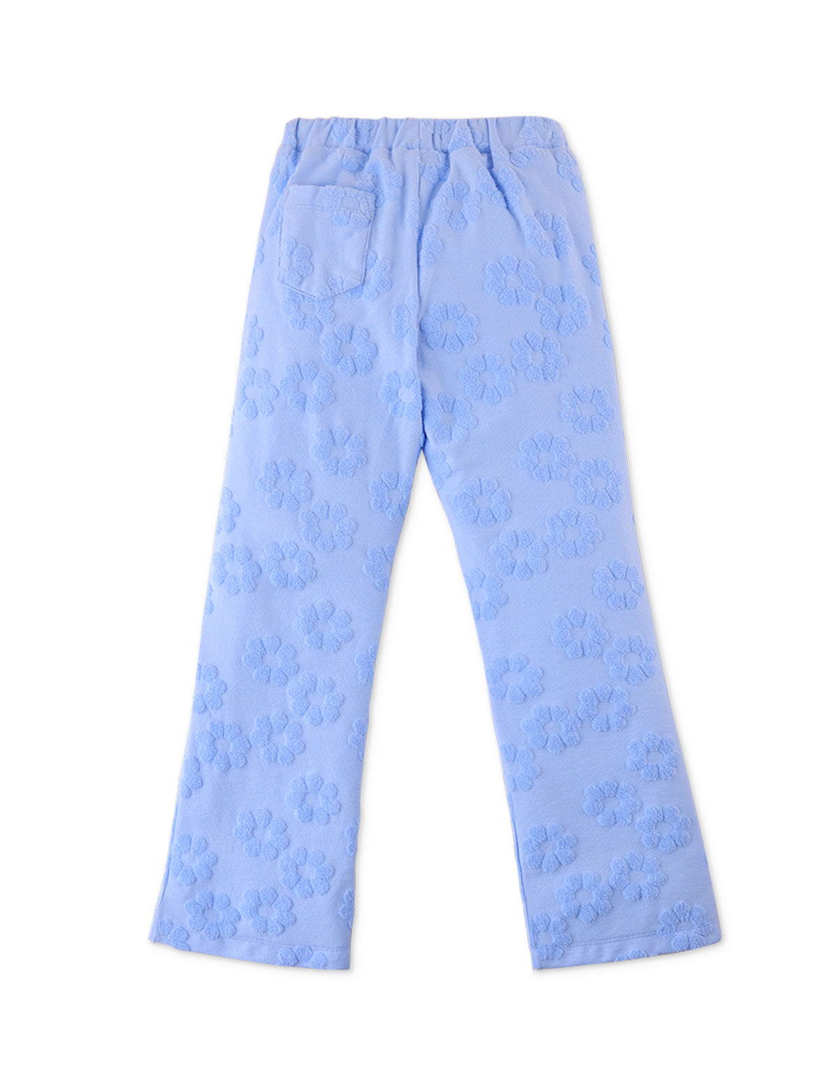 GIRLS FLORAL BURNT OUT FLARE PANTS
