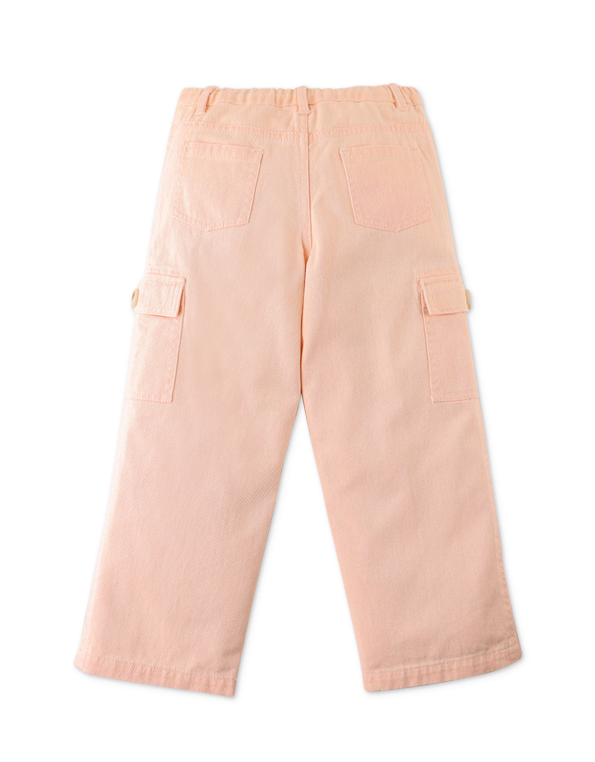 GIRLS WIDE LEG CARGO DENIM PANTS