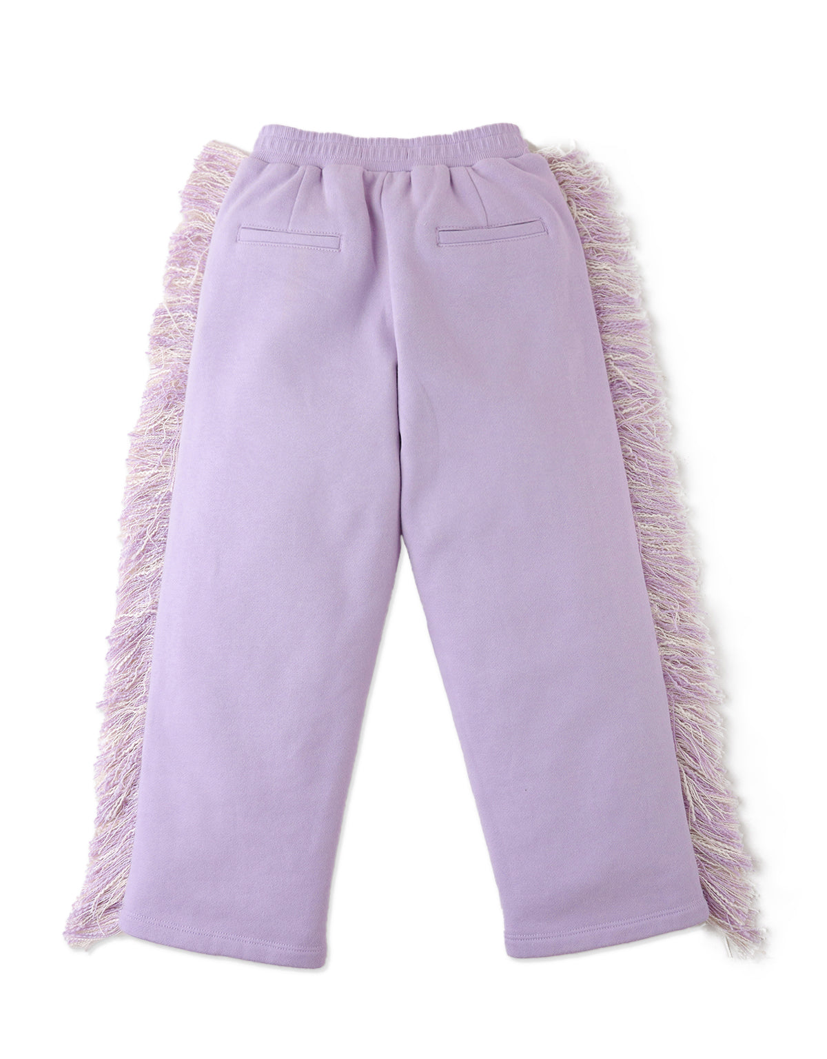 GIRLS JOGGERS WITH CONTRAST SIDE FRINGES