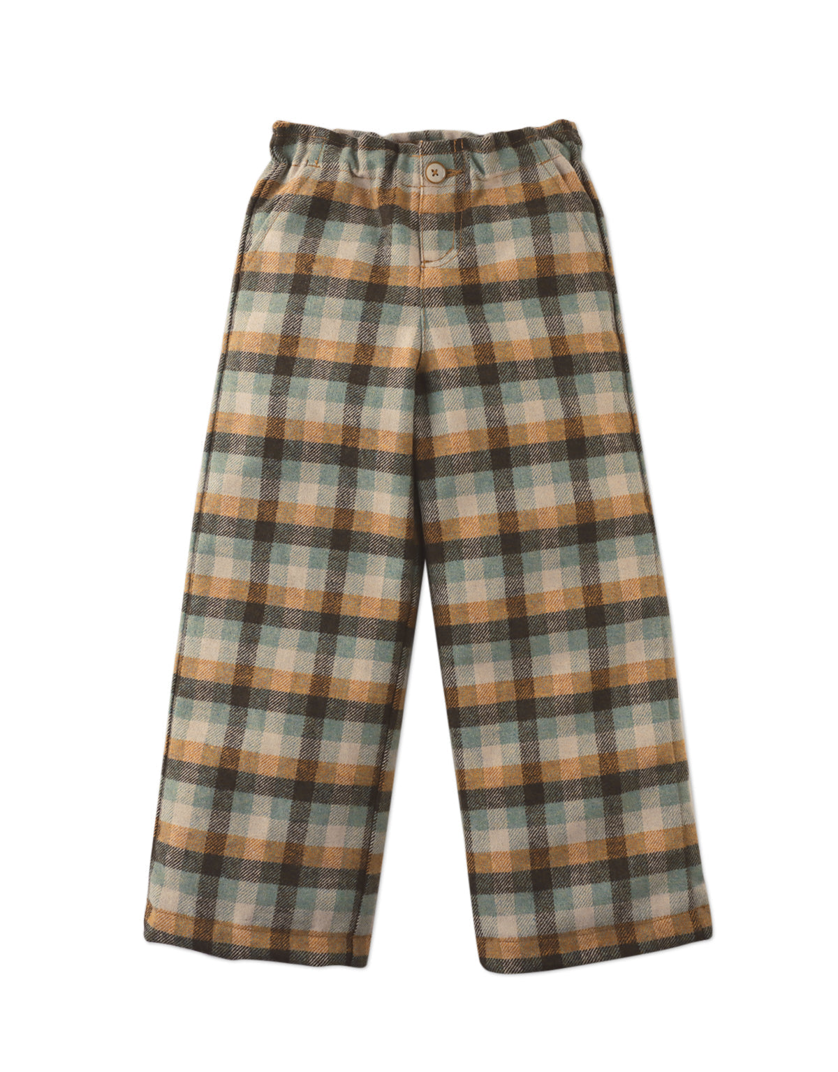 RHODA PULL-ON LOOSE STRAIGHT PANTS TIMBERLINE