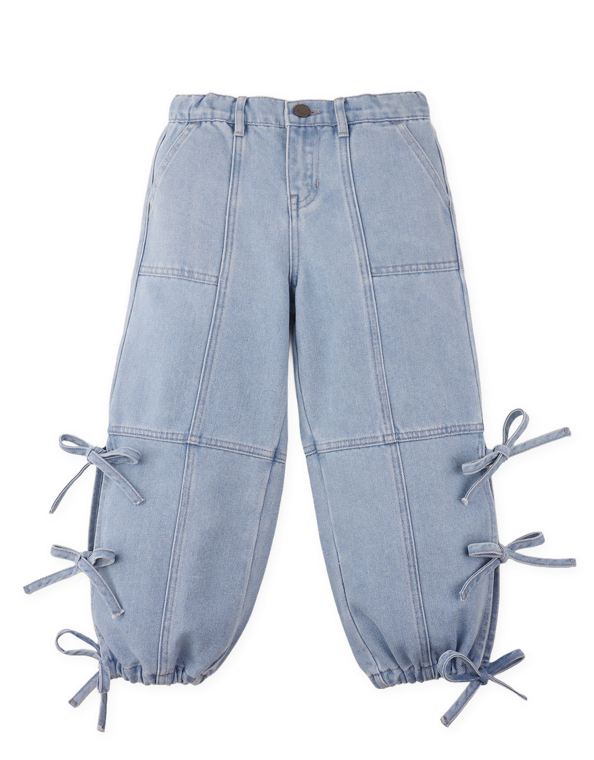 INO SIDE SLIT SOFT DENIM PANTS