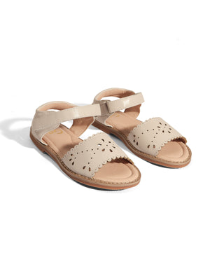 Elodia Floral Cut-Out Sandals with Scalloped Edges product photo