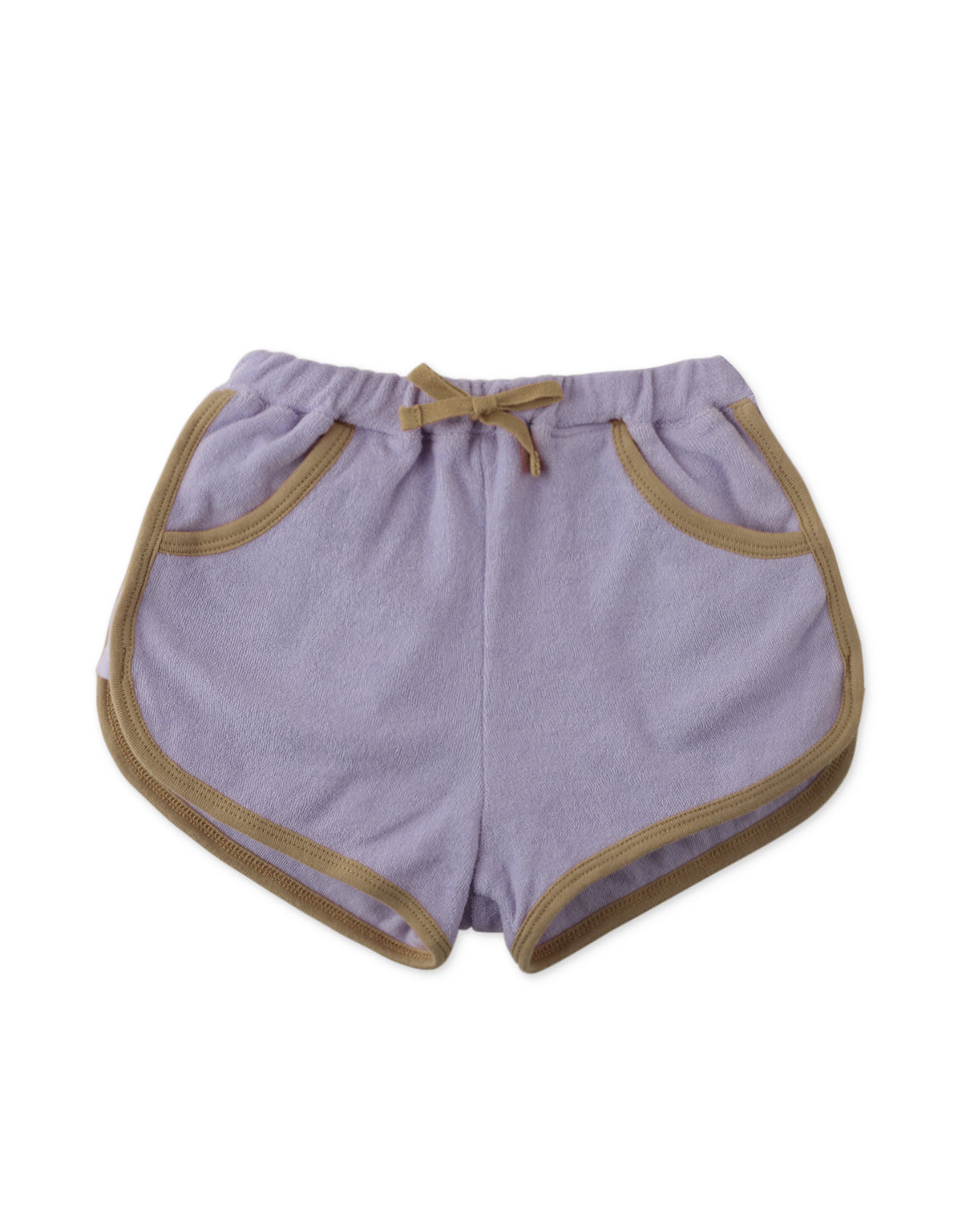 GIRLS TERRY DOPLHIN SHORTS WITH CONTRAST TRIMS