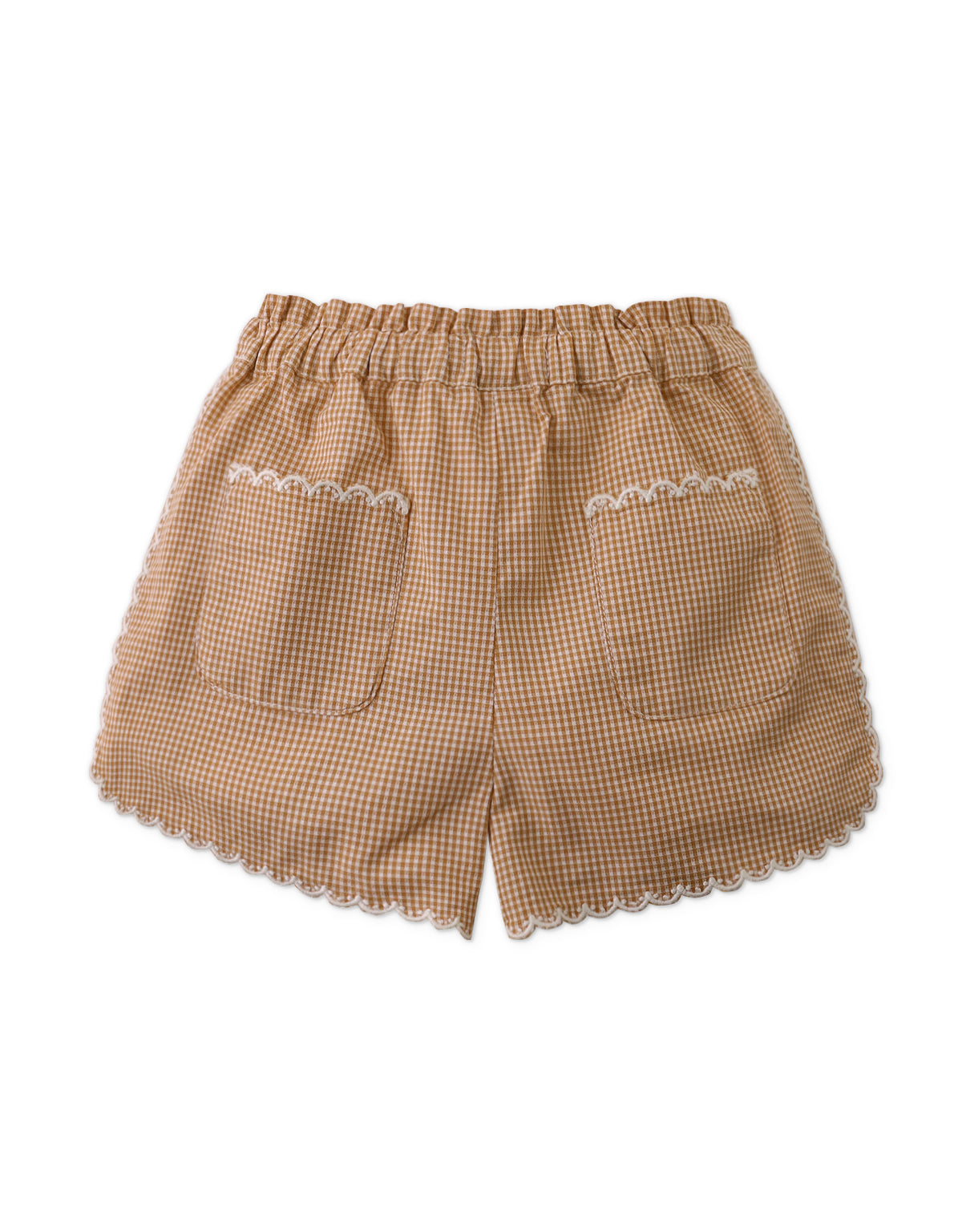 MIMI GINGHAM SHORTS WITH FRONT POCKETS