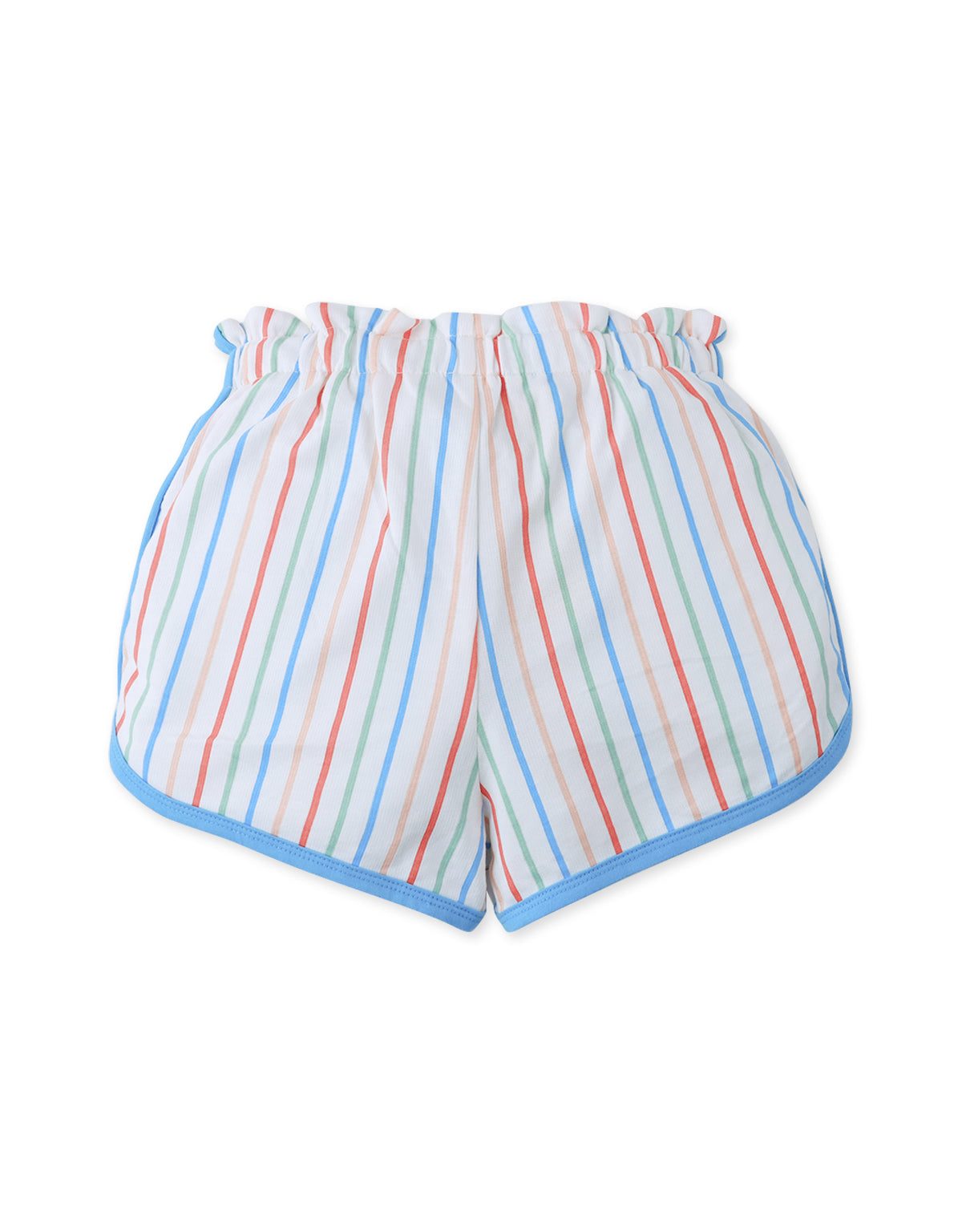 KYLIE SHORTS RAINBOW STRIPES WITH BUNNY PRINT