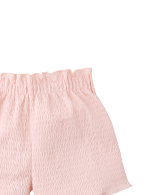 Teresa Smocked Shorts close-up detail