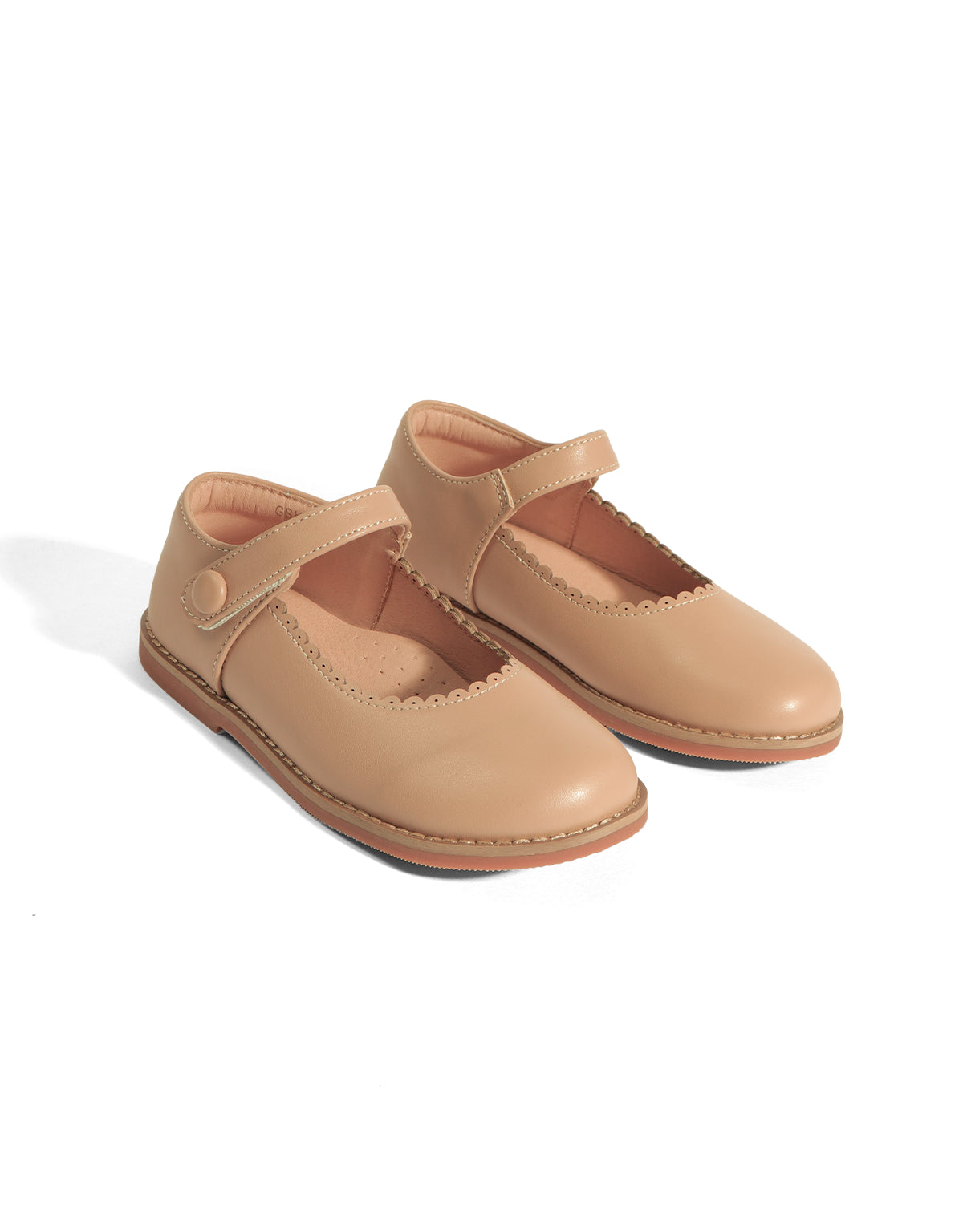 Mary Jane Shoes with Scallop Details
