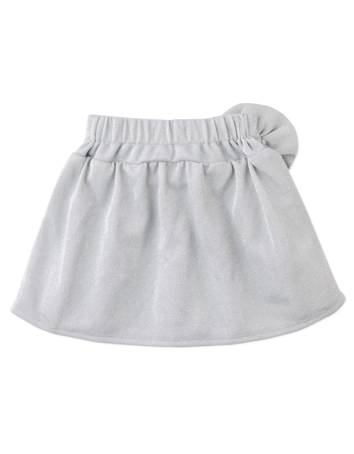 EMILIA SKIRT ARGENT WITH ROSE CORSAGE