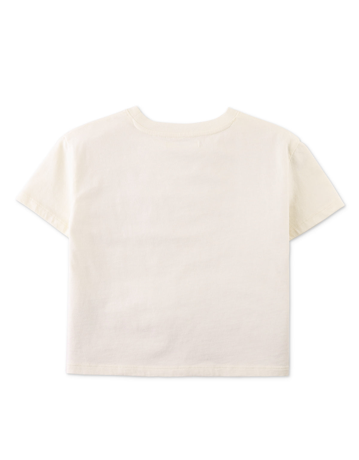 GIRLS SMILEY CROCHET PATCH POCKET TEE