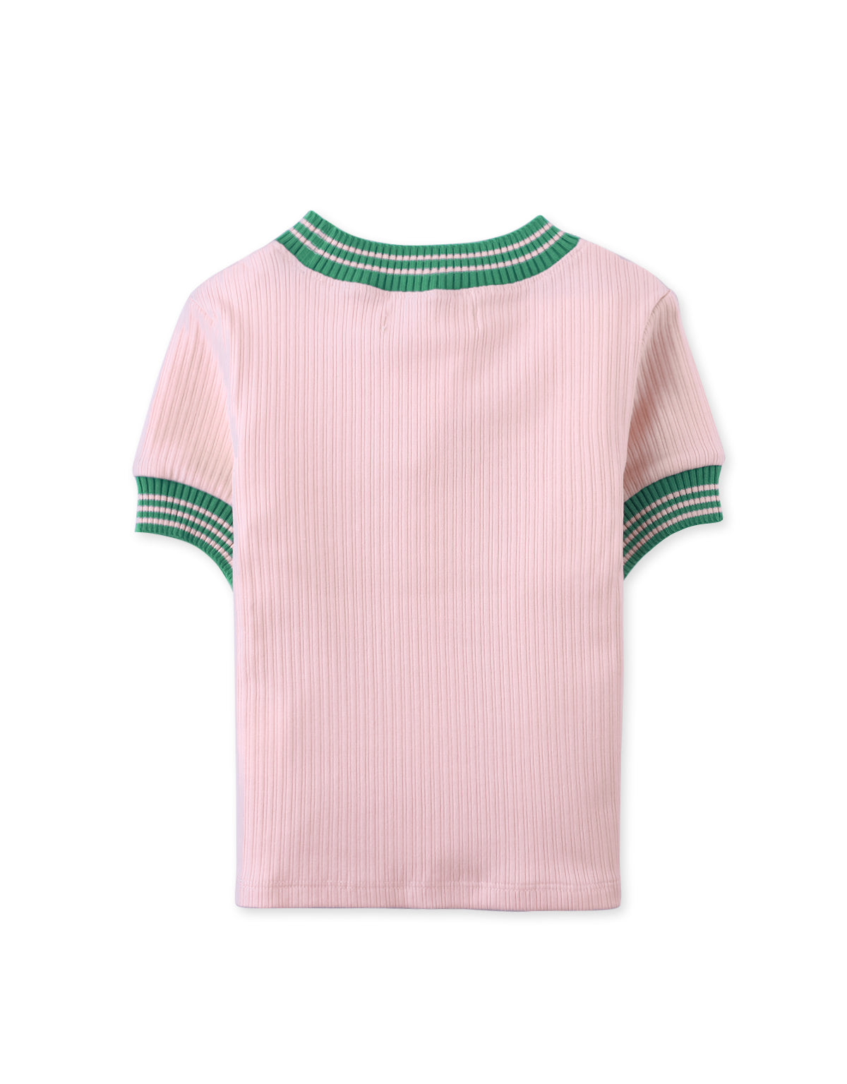 EMMA KNITTED TOP WITH CHERRY BADGE EMBROIDERY