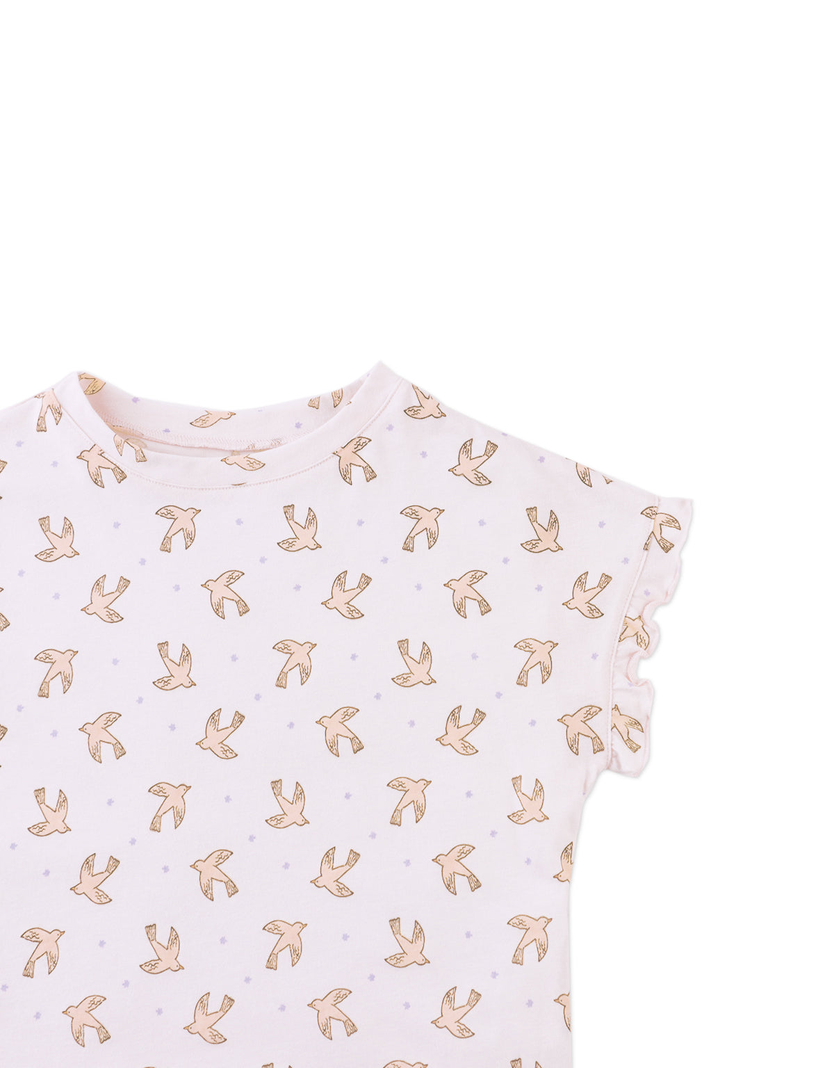 DELPHINE TEE AVIARY WITH RUFFLE SLEEVES