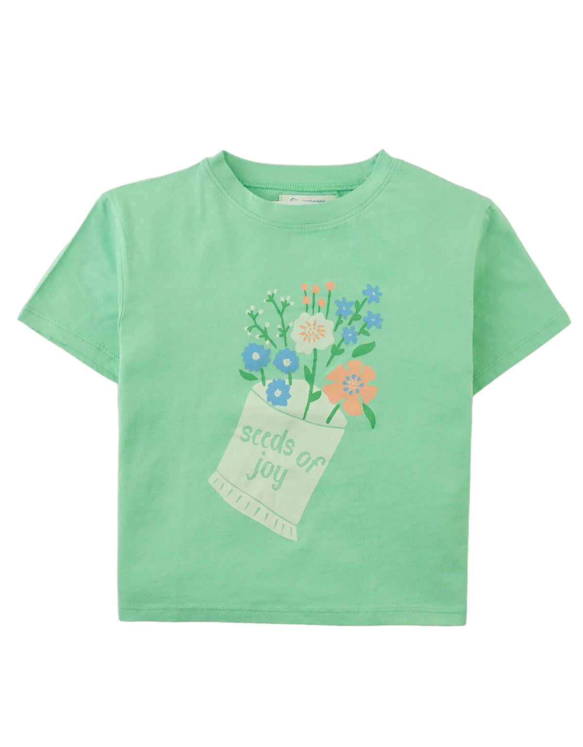 Vera Graphic Tee with "Seeds of Joy" Print