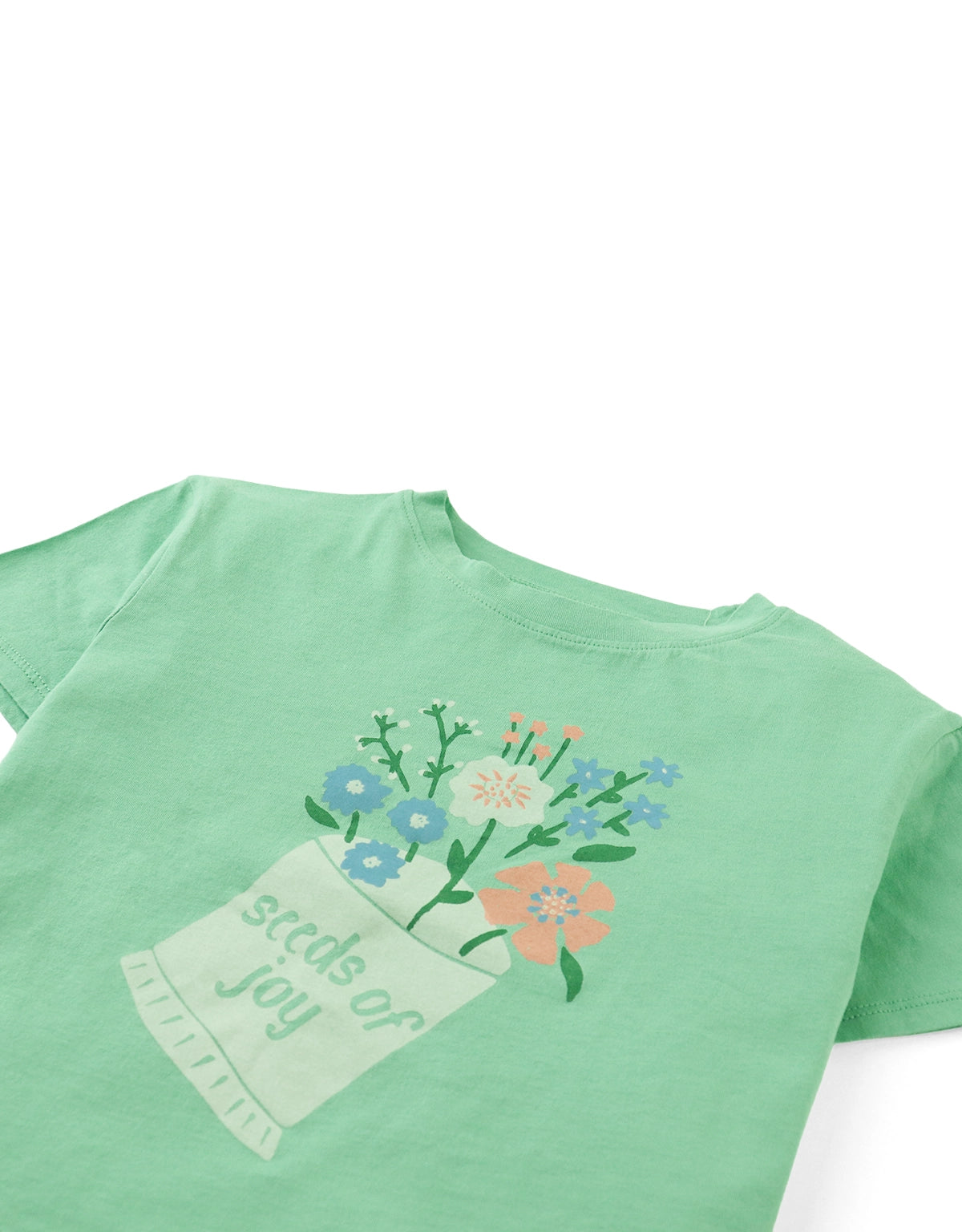 Vera Graphic Tee with "Seeds of Joy" Print