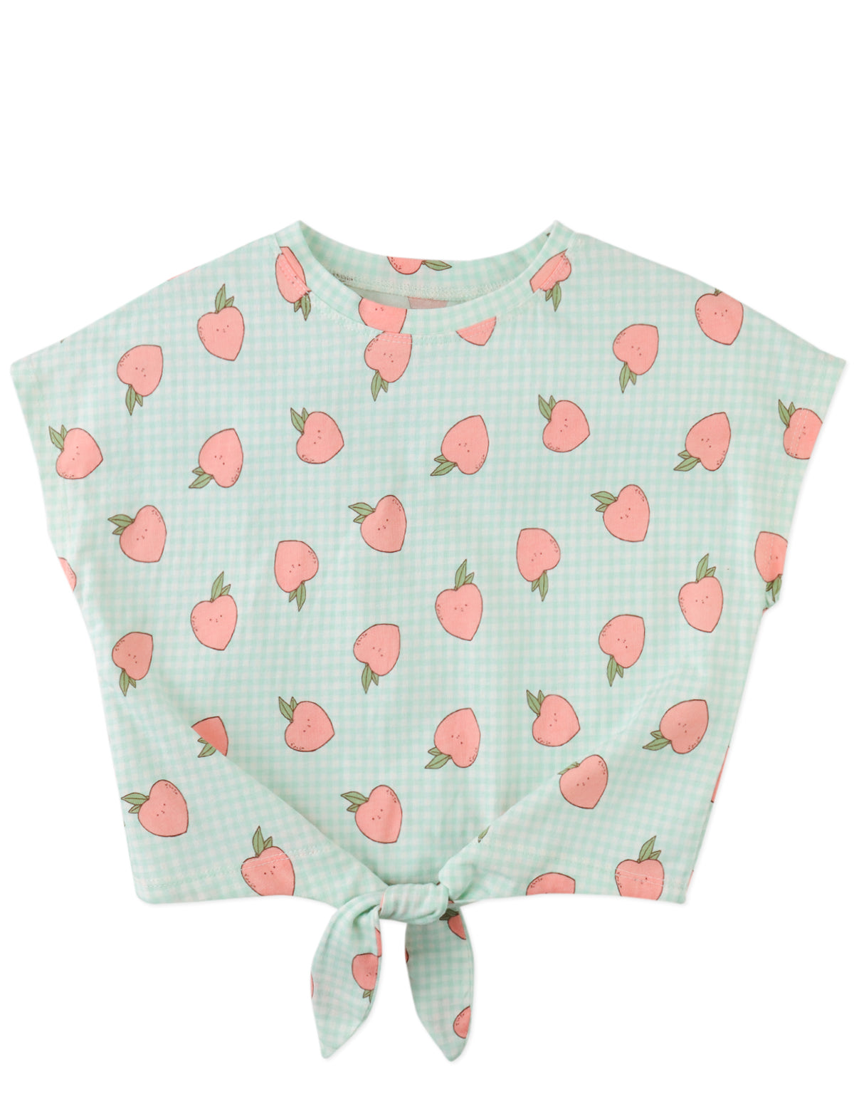 EUGENIE ALL-OVER PRINT TEE WITH FRONT TIE