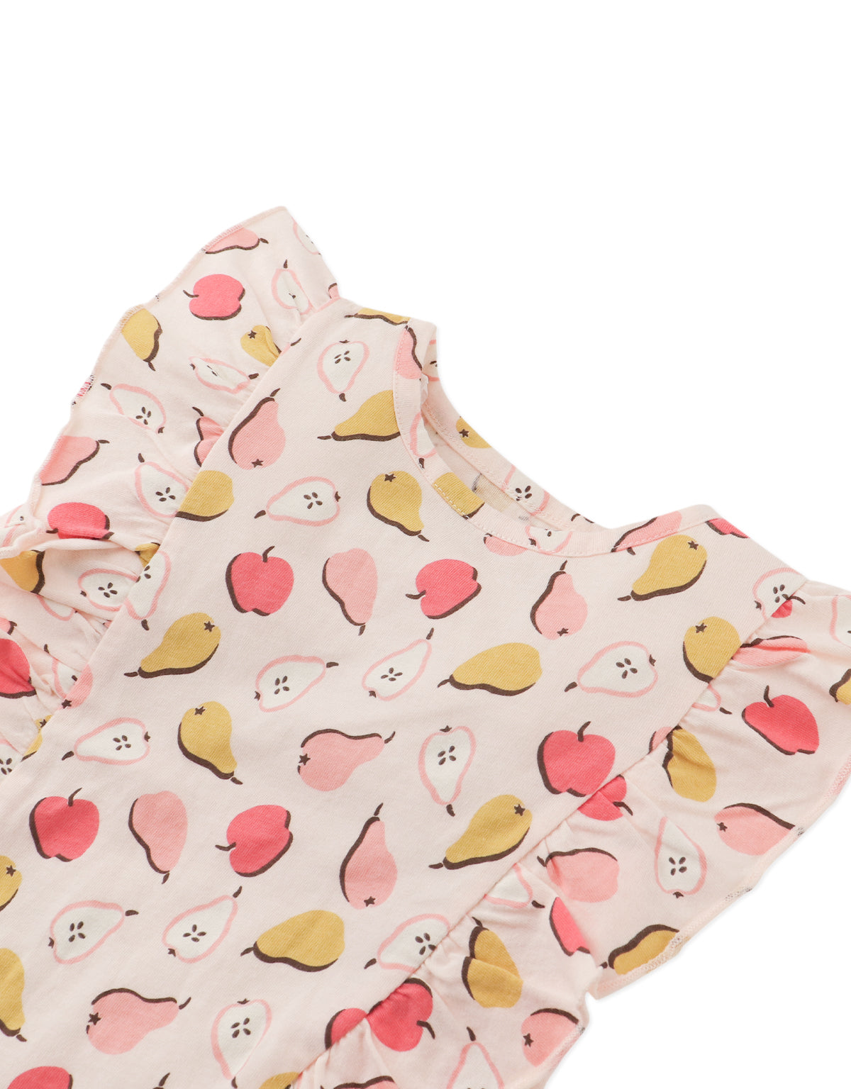 MISSY ALL OVER T-SHIRT WITH RUFFLE SLEEVES