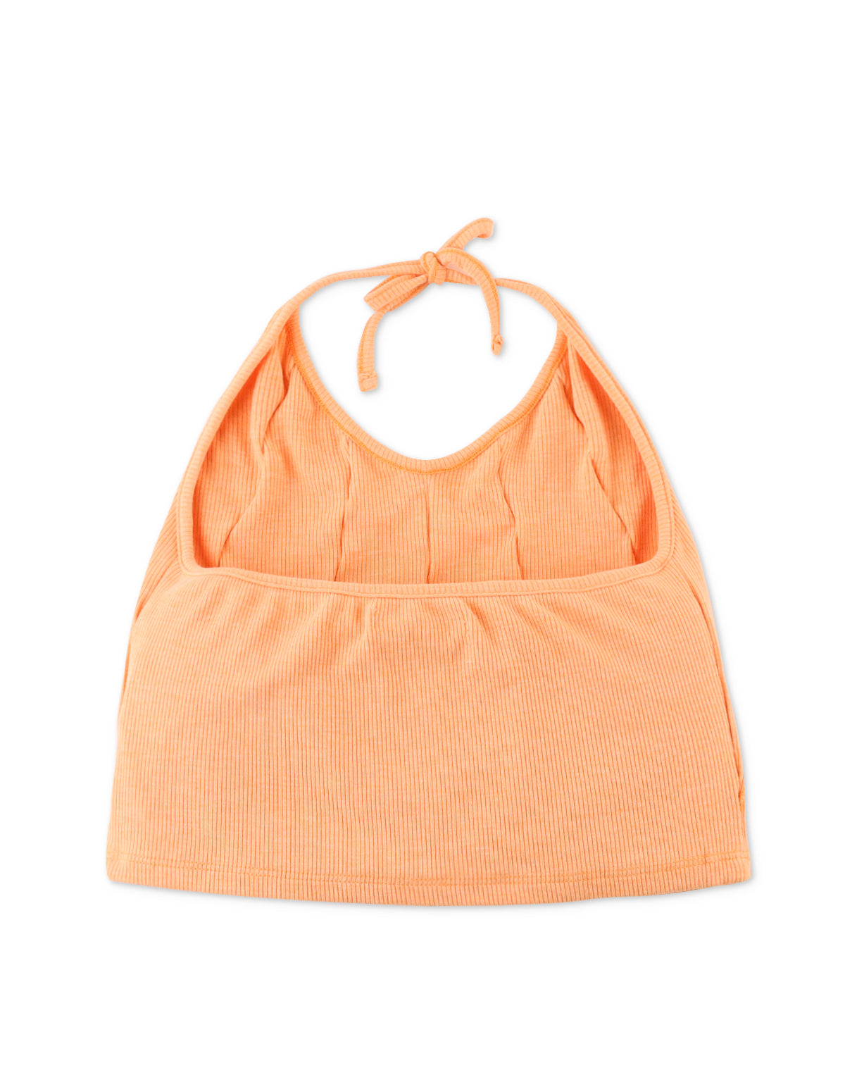 GIRLS RUFFLED RIBBED TANK TOP