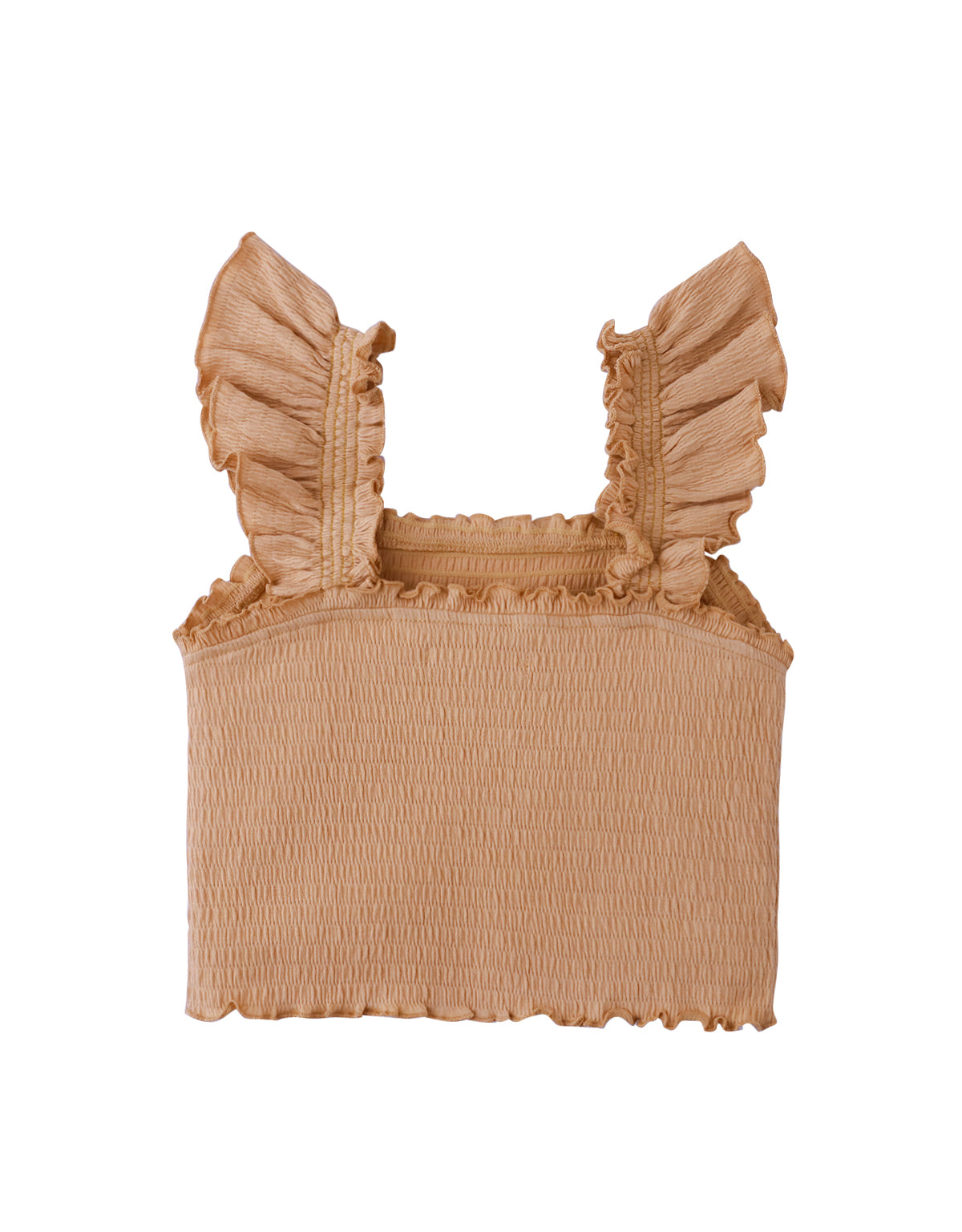 PAULINE TANK TOP WITH RUFFLE SLEEVES