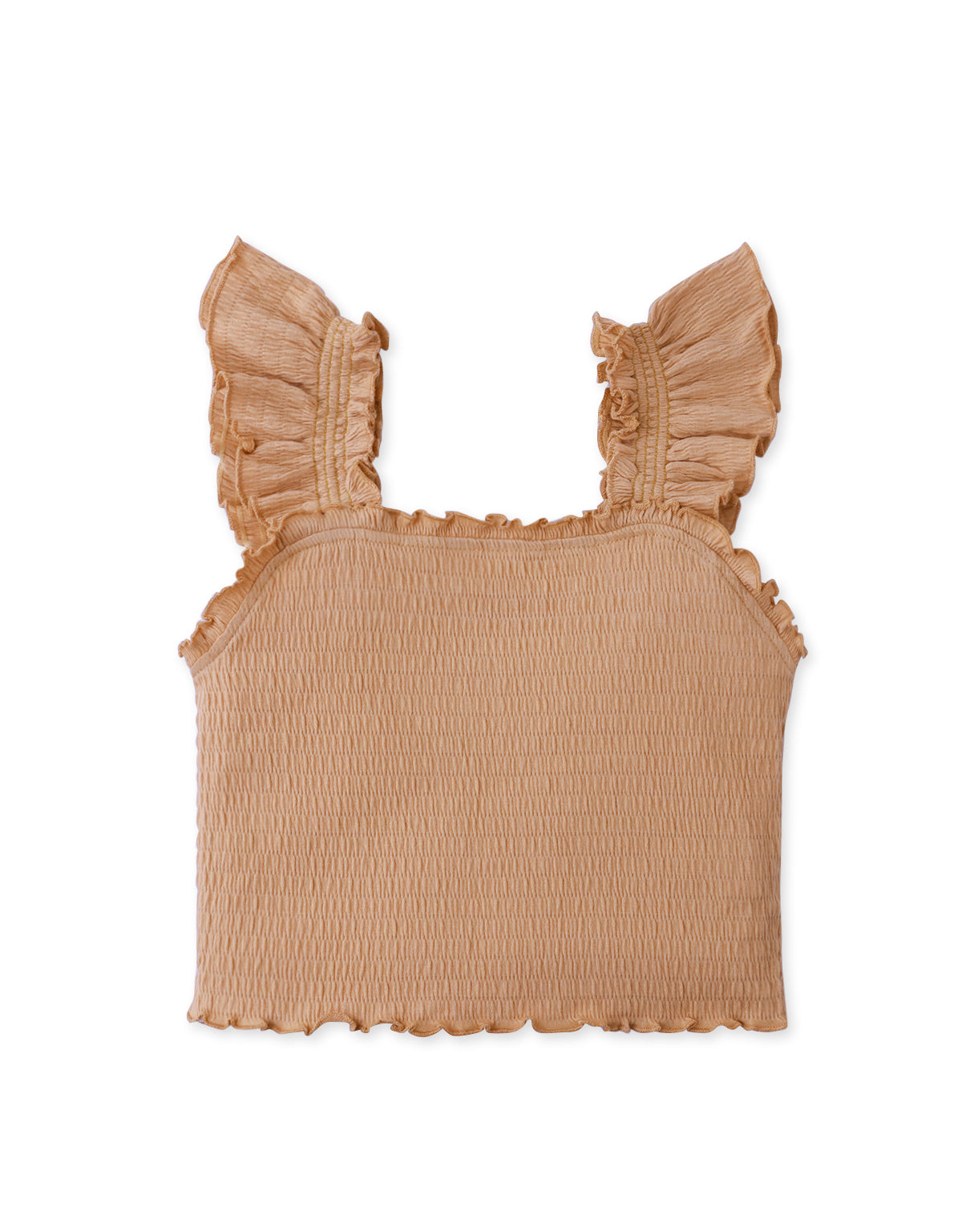 PAULINE TANK TOP WITH RUFFLE SLEEVES