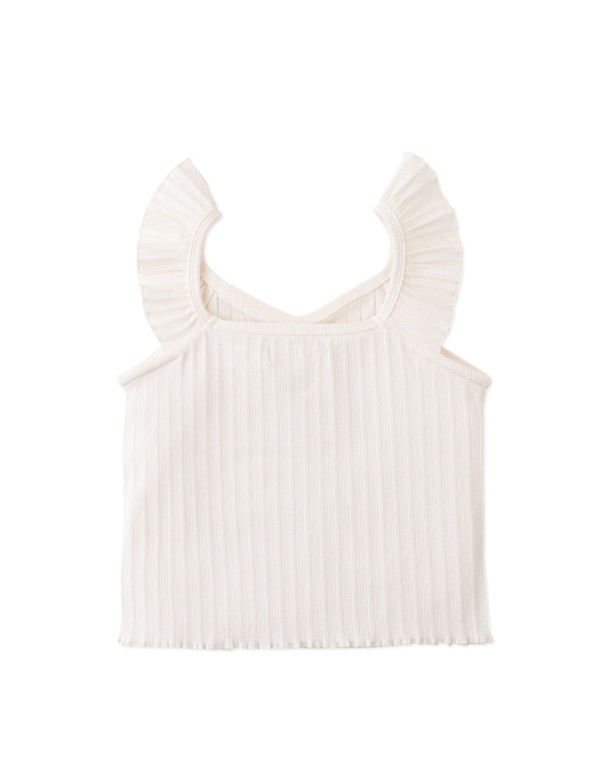 PATTI RIBBED TANK TOP WITH CONTRAST BINDING AND EDGING