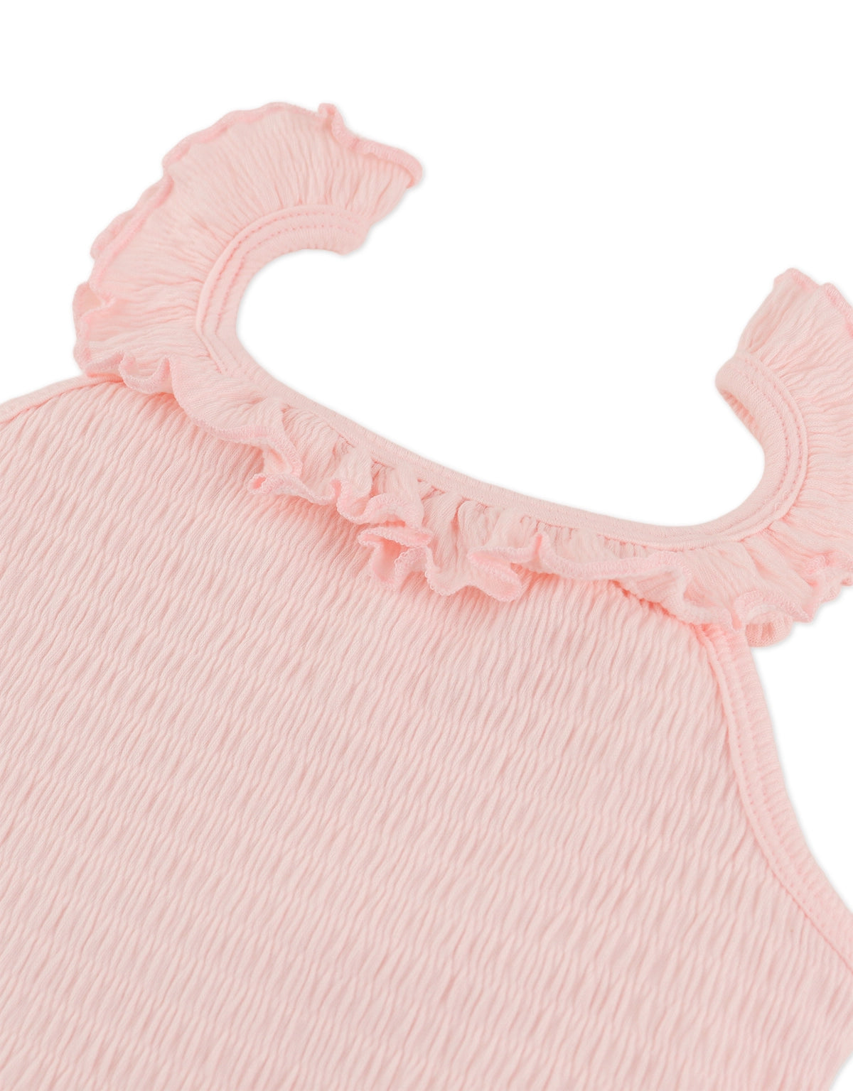TERESA SMOCKED TOP WITH RUFFLES