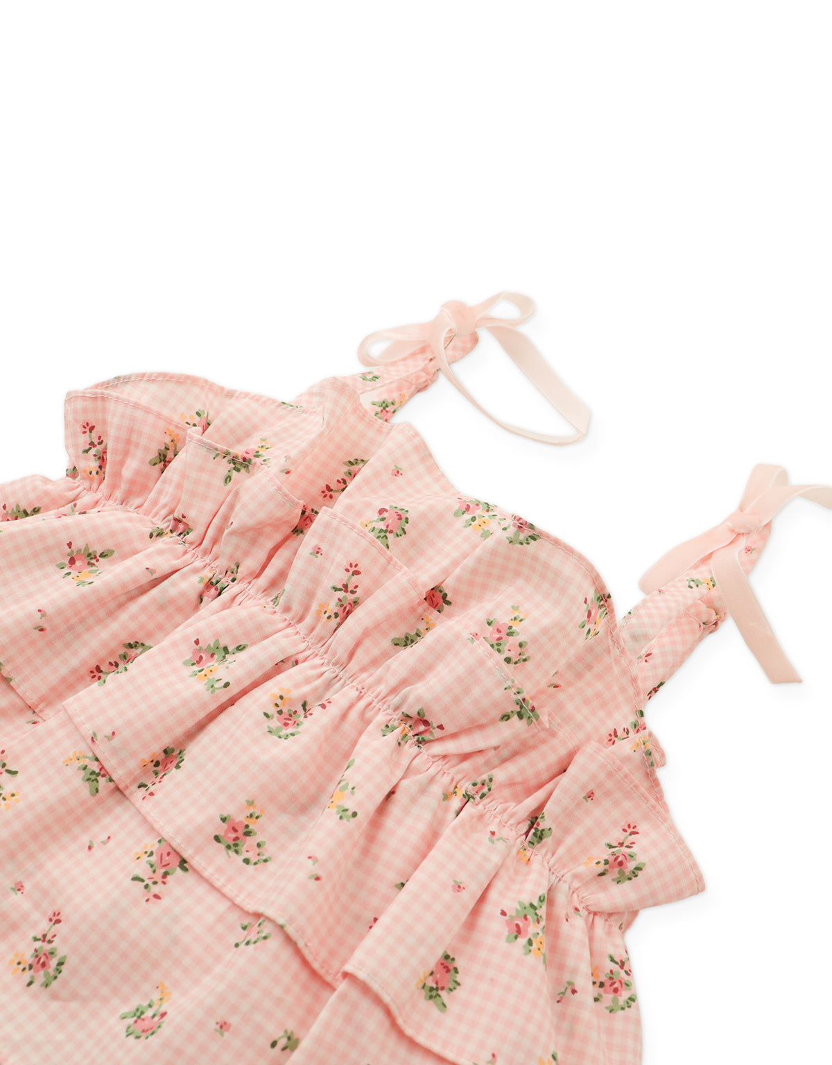 MIRIAM FLORAL PRINT RUFFLED SHORTS SET