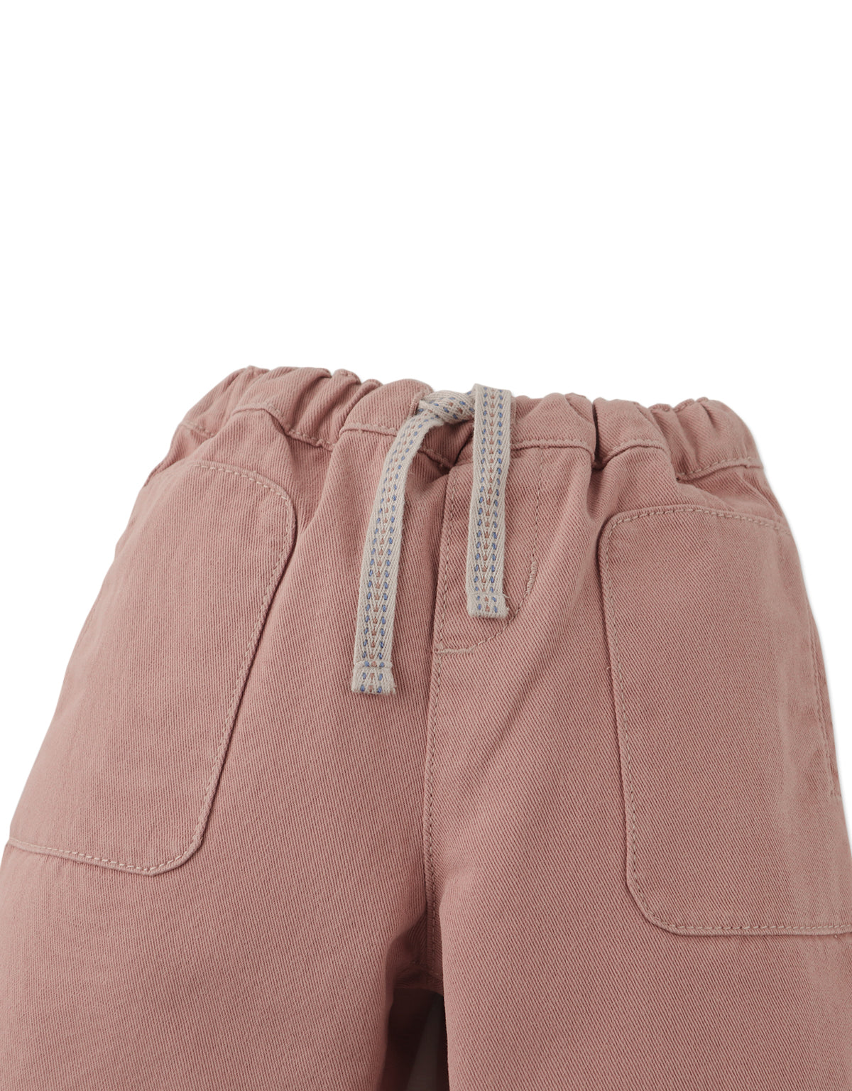 BABY DESMOND FINE TWILL DRAWSTRING PANTS WITH PATCH POCKETS