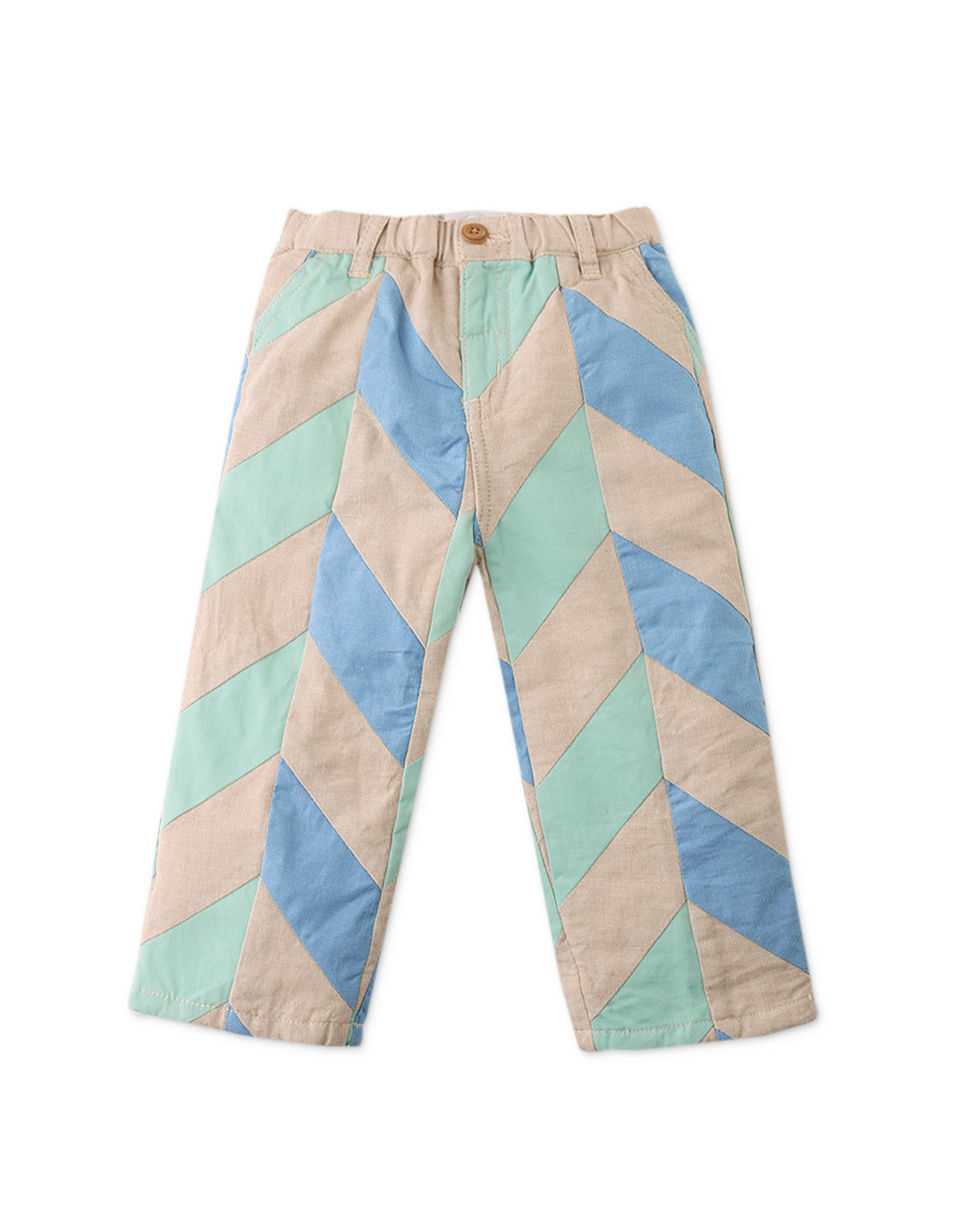 BABY ALFONSO PANTS WITH PATCHWORK DETAIL