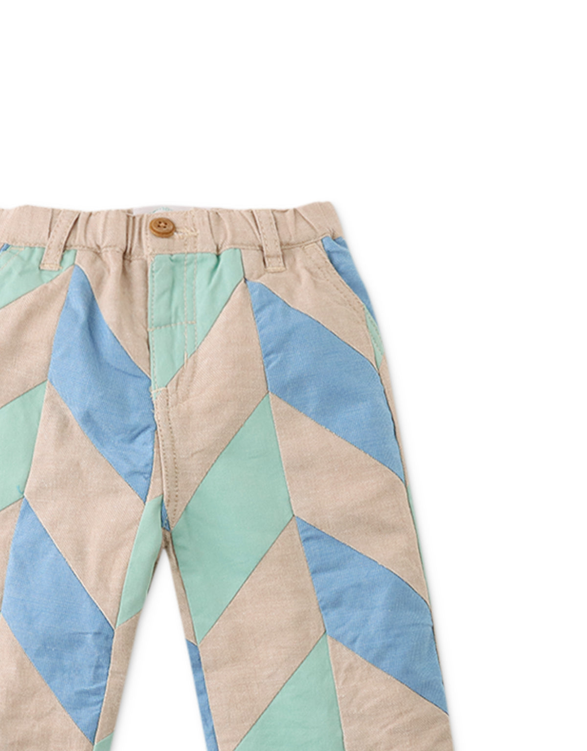 BABY ALFONSO PANTS WITH PATCHWORK DETAIL