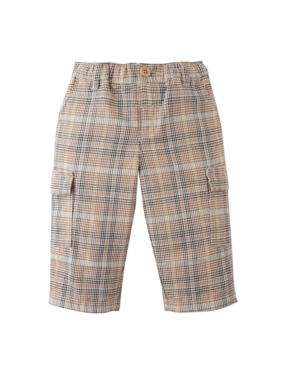 BABY CALUM CARGO PANTS HOUNDSTOOTH