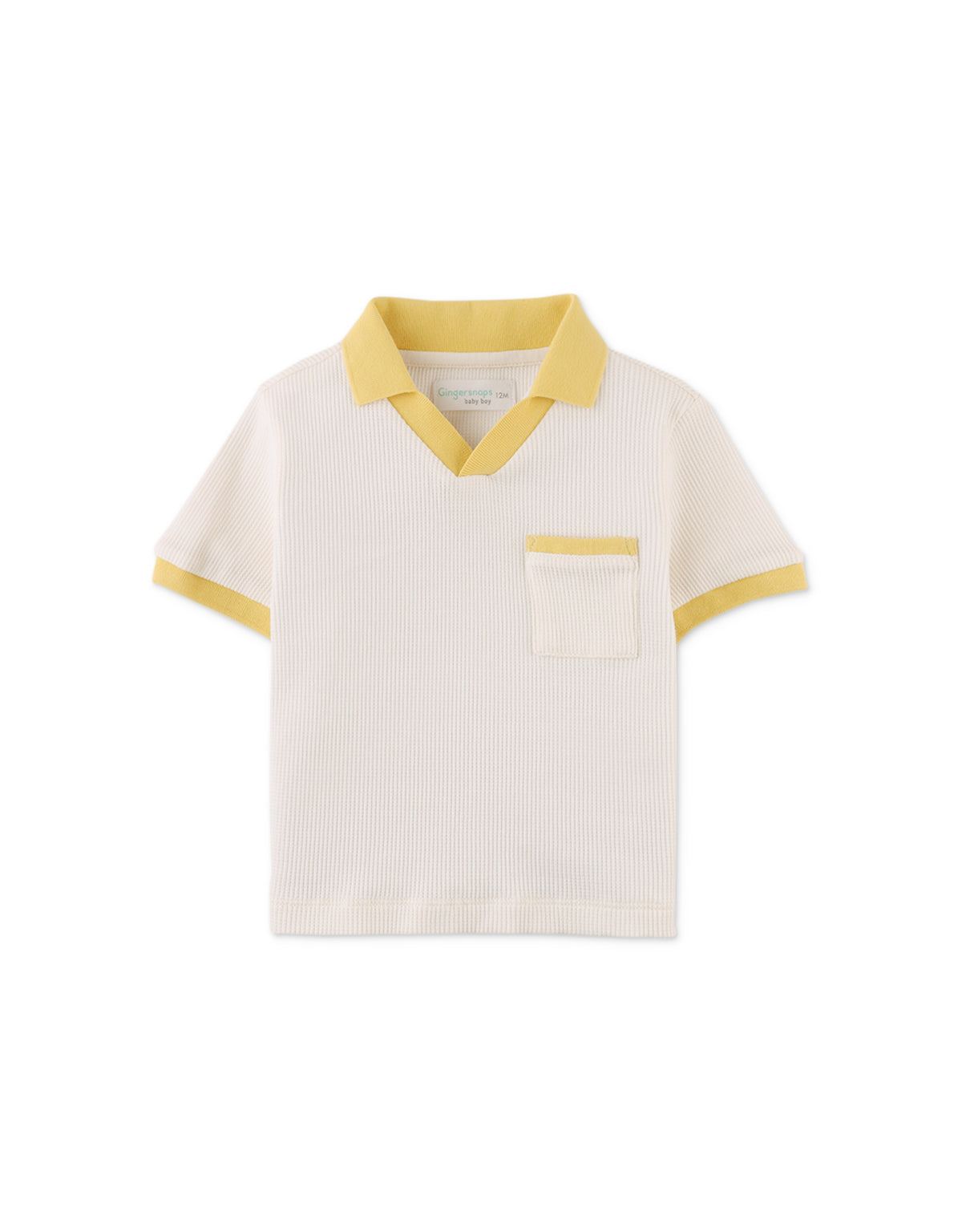 BABY ANTONIO WAFFLE POLO SHIRT