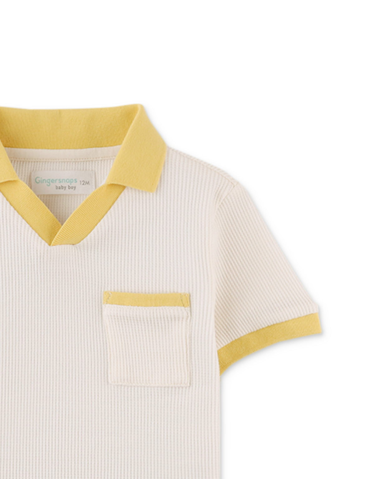 BABY ANTONIO WAFFLE POLO SHIRT