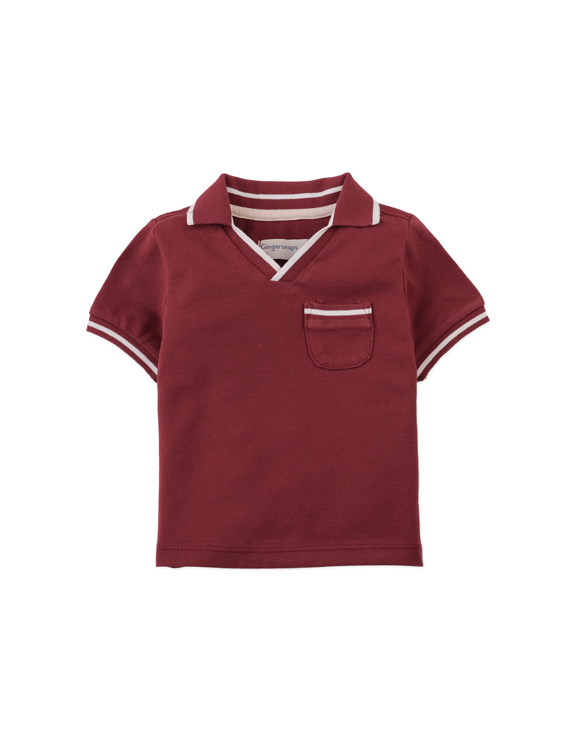 BABY CLIVE POLO SHIRT WITH STRIPE DETAILS