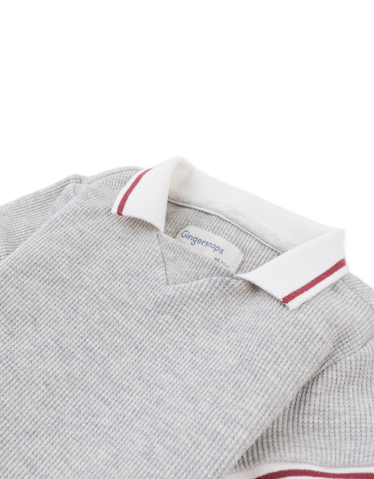BABY CYRIL POLO SHIRT WITH WAFFLE- KNIT PATTERN