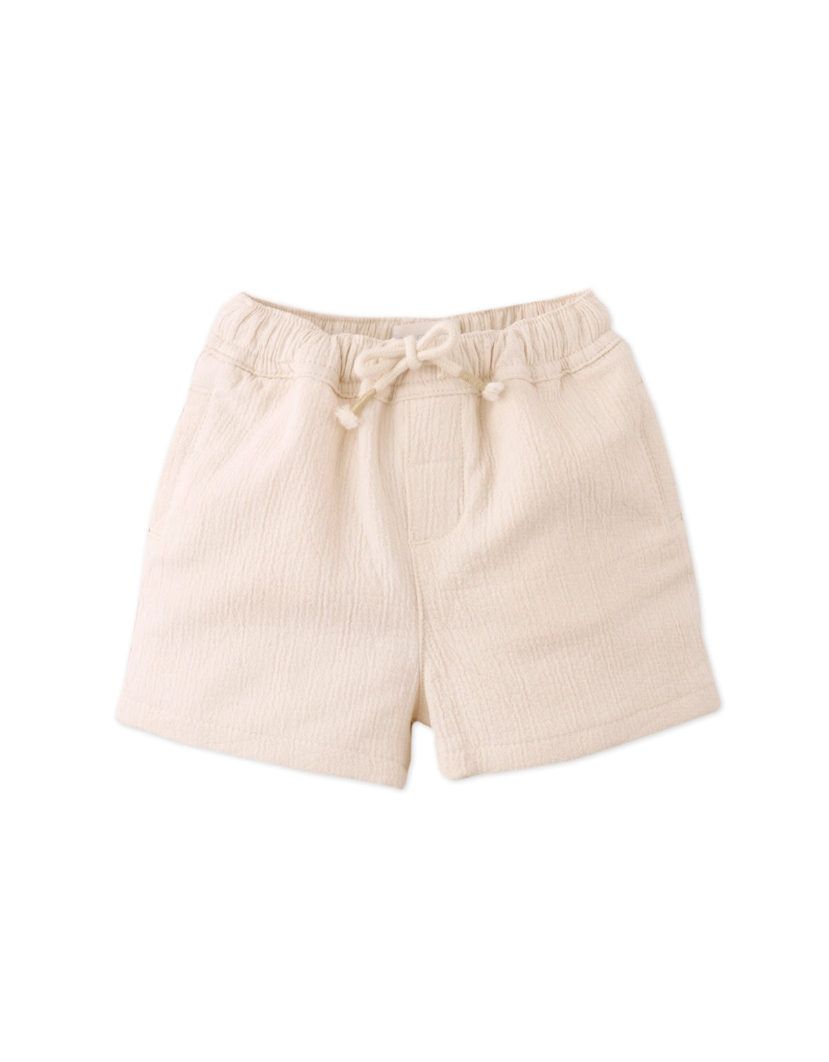 BABY MANU CRUMPLED COTTON PULL-ON DRAWSTRING SHORTS – Gingersnaps