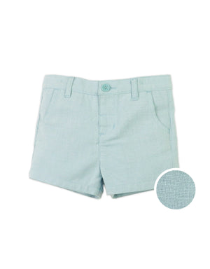 Baby Roy Linen Shorts With Back Welt Pocket product photo