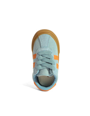 Lace-Up Striped Low-Cut Sneakers lifestyle view