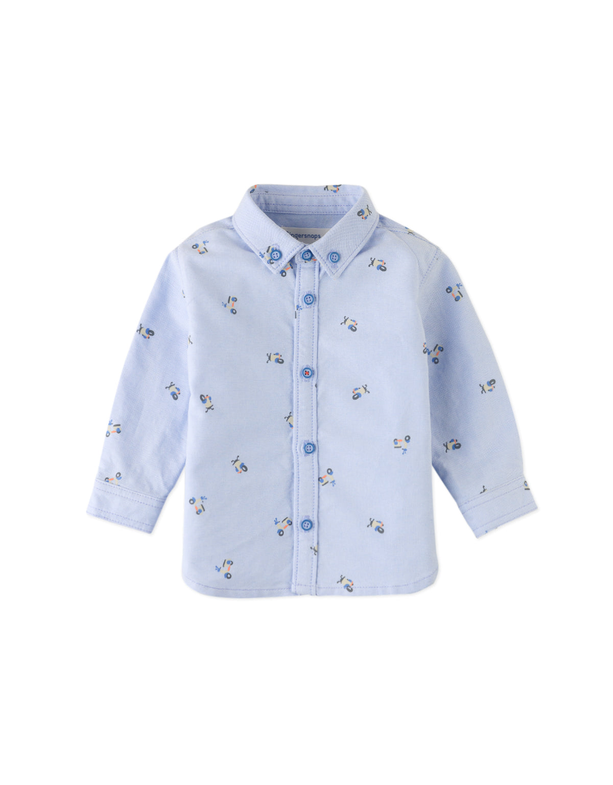 BABY TYLER BUTTON DOWN LONG SLEEVE SHIRT SCOOT CITY