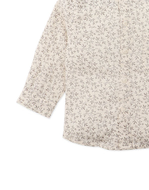Baby Kareem Printed Mandarin Collared Shirt style detail