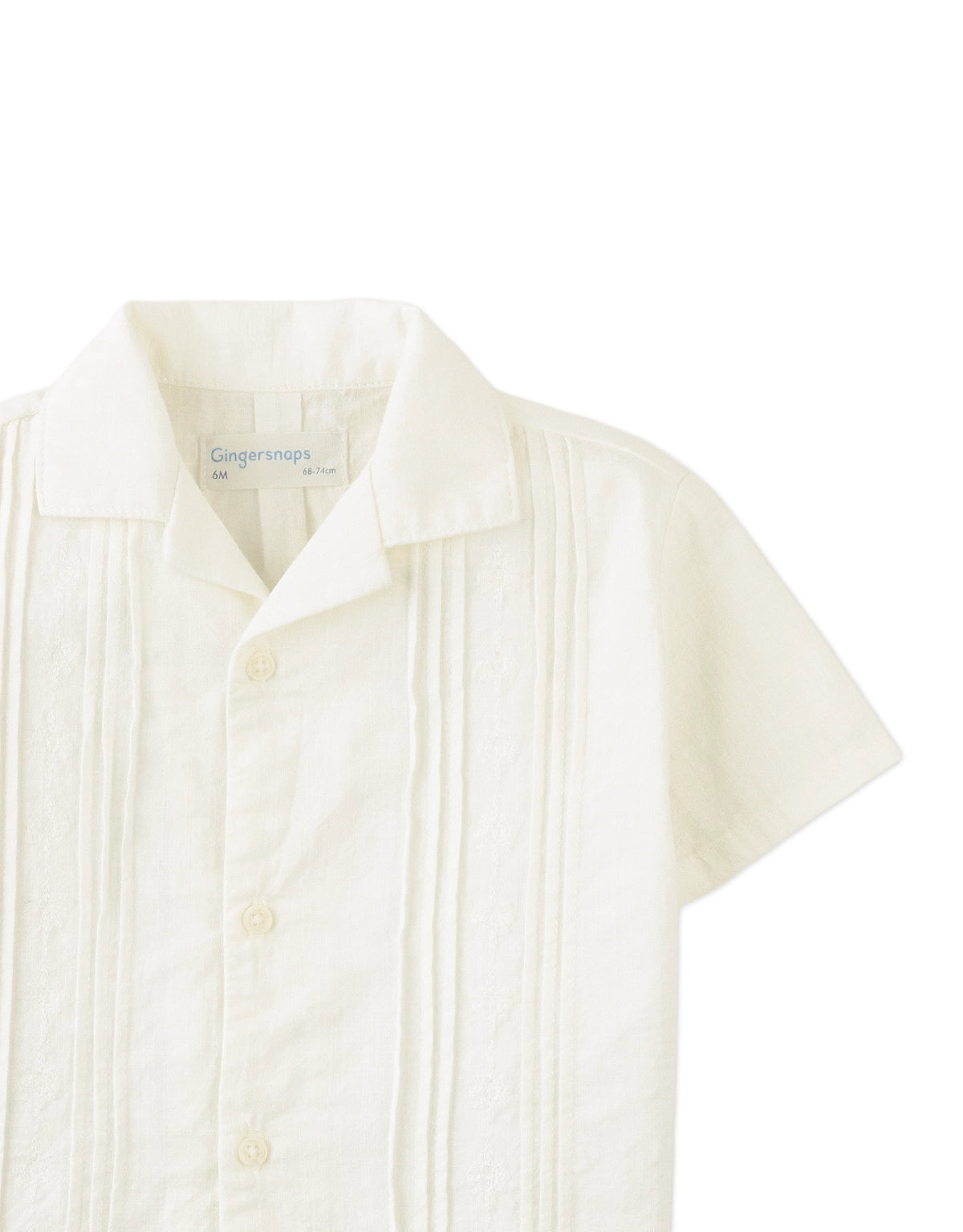 BABY DAVID EMBROIDERED GUAYABERA SHIRT