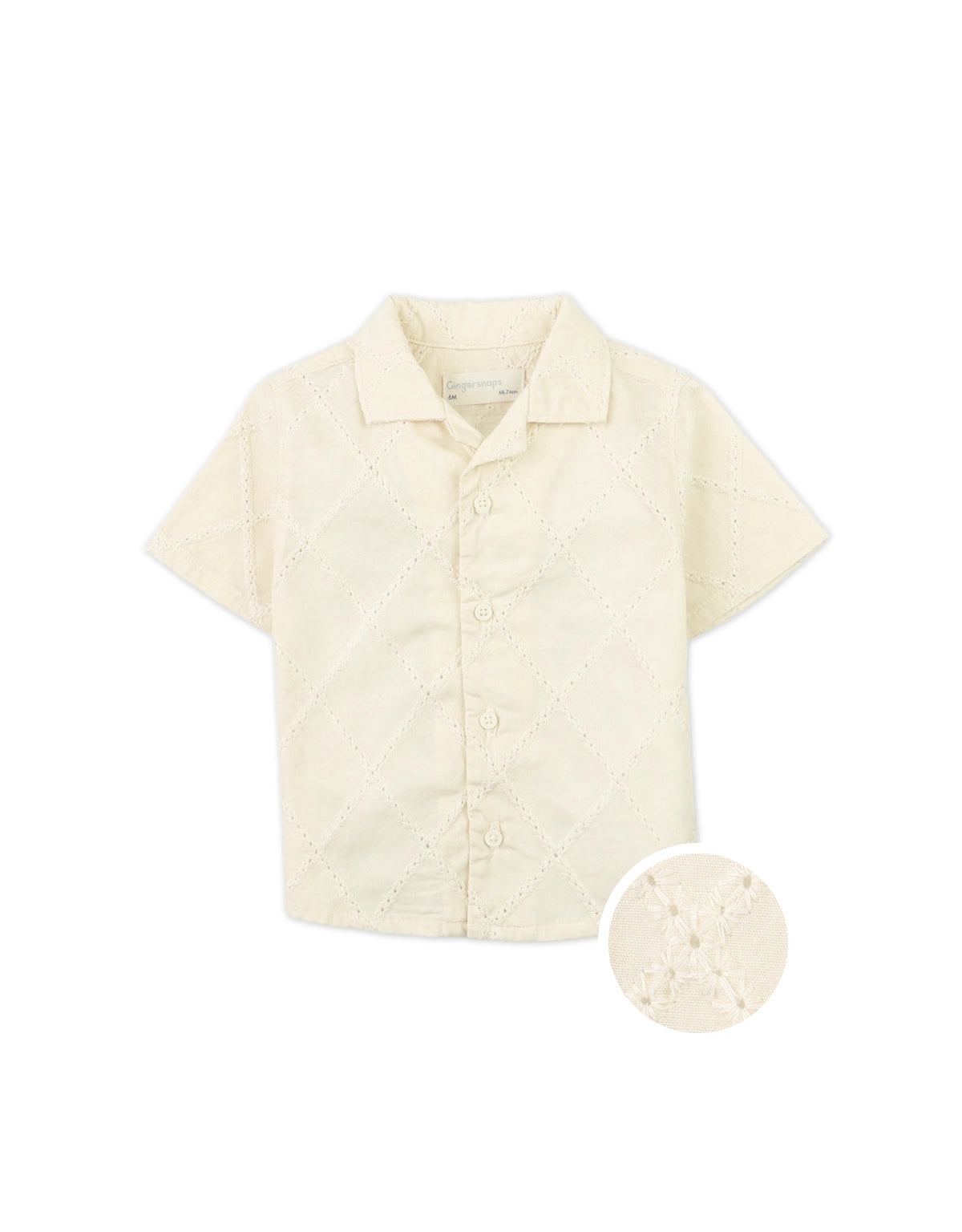 BABY WILT DIAMOND EYELET EMBROIDERED SHIRT