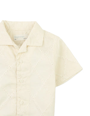 Baby Wilt Diamond Eyelet Embroidered Shirt close-up detail