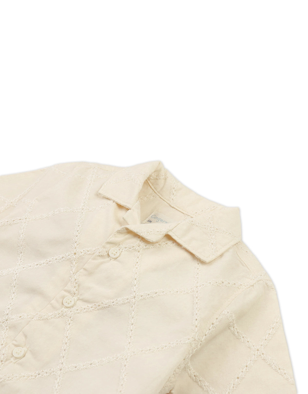 Baby Wilt Diamond Eyelet Embroidered Shirt front view