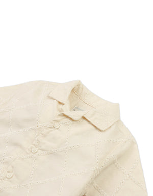 Baby Wilt Diamond Eyelet Embroidered Shirt front view