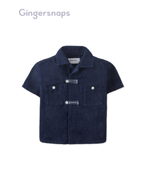 Baby Sidney Denim Shirt With Chinese- Style Buttons product photo