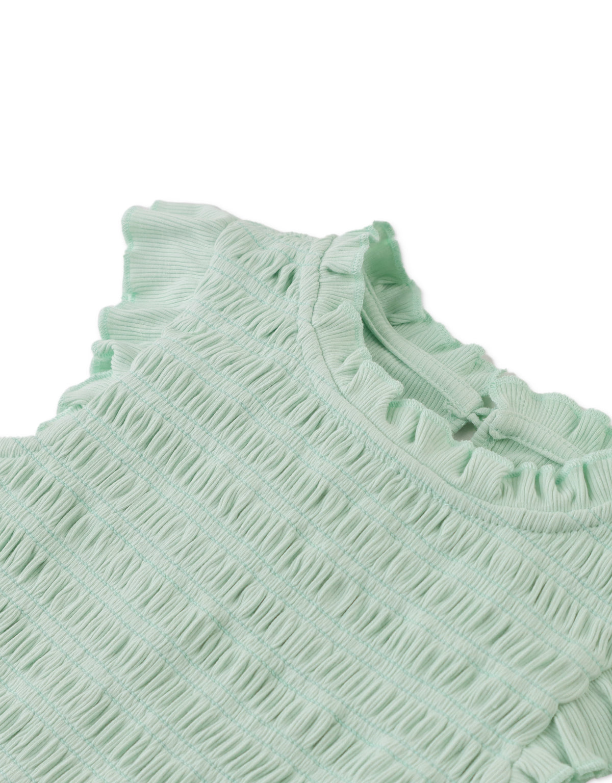 BABY MAYA SMOCKED RIBBED TOP