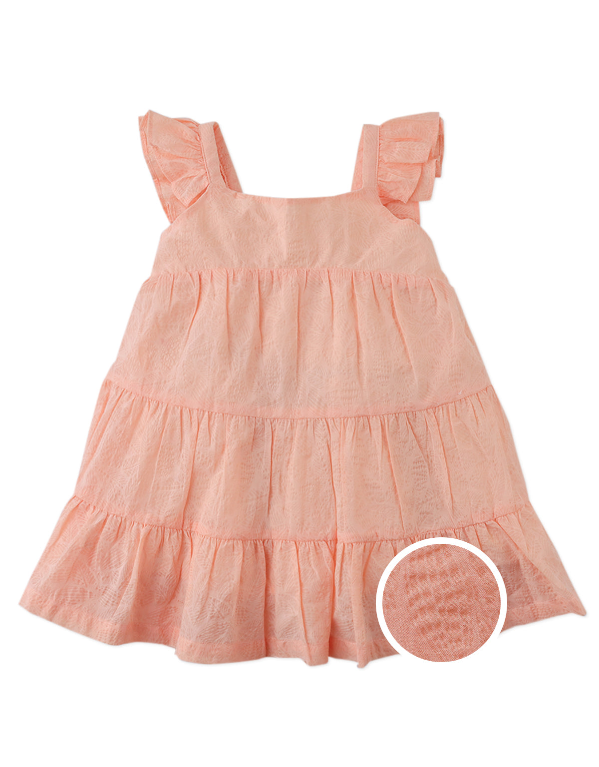 BABY LAUREN TIERED DRESS WITH BOW ON BACK